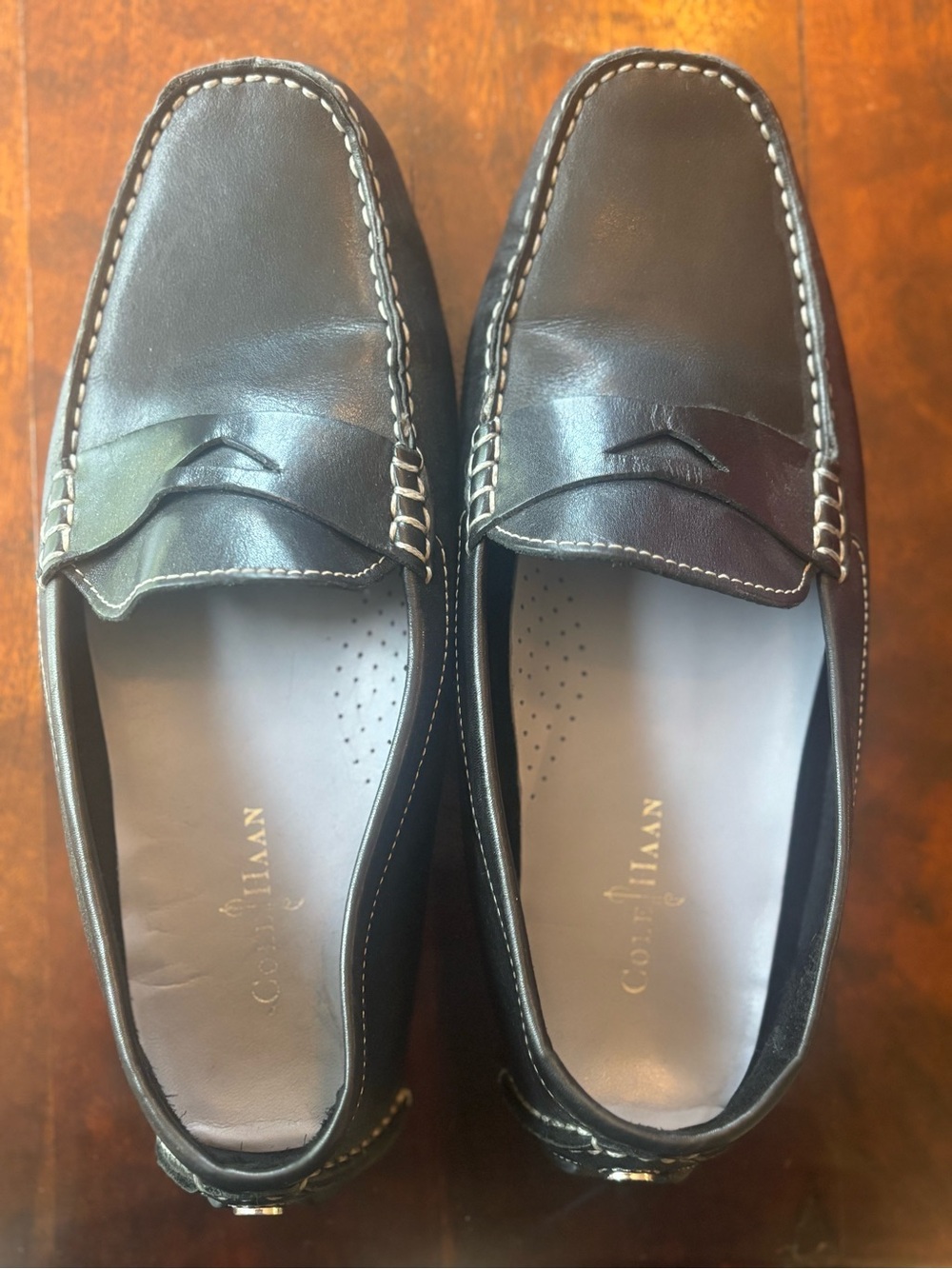 Cole Haan black Trillby Driver Loafers